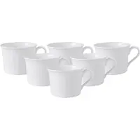 Villeroy & Boch Cappuccinotasse Cellini White (6-teilig)