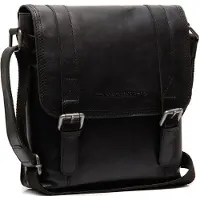 The Chesterfield Brand Leder Umhängetasche Schultertasche Adelanto Flapoverbag Black schwarz