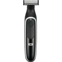 Melissa 16680054 - Wiederaufladbarer Bart und Body Trimmer - Ultradünne Klinge mit 4 Aufsteckkämmen - Schwarz