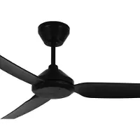 Beacon Lighting Deckenventilator Polis schwarz DC leise Ø 137 cm IP55, schwarz, für Wohn- / Esszimmer, Kunststoff, Modern