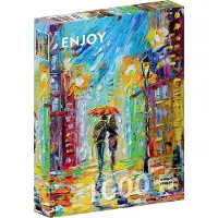 Enjoy Puzzle ENJOY-1431 - Rainy Romance in the City, Puzzle , 1000 Teile