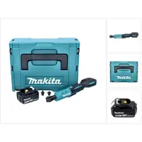Makita DWR 180 T1J Akku Ratschenschrauber 18 V 47,5 Nm 1/4" 3/8" + 1x Akku 5,0 Ah + Makpac - ohne Ladegerät