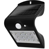 Blulaxa Solar-LED Wandleuchte 48873 mit Sensor, 1,5W, schwarz