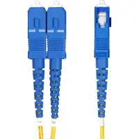 StarTech.com .com 25m OS2 LWL Patchkabel LC zu SC (UPC) Singlemode Duplex, 9/125µm, 100G, Biegeunempfindlich, Low Insertion Loss, LSZH Glasfaserkabel LC auf SC, 25 m, OS2, LC, SC