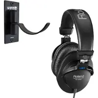 Roland RH-200 Kopfhörer Schwarz mit Wandhalter