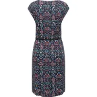 Ragwear Shirtkleid "Lilithe Ikat" Eingrifftaschen stylisches Damen Sommerkleid mit Taillengürtel