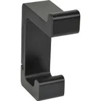 Technik Team Mantelhaken Bodon Höhe 90 mm, Zinkdruckguss schwarz matt