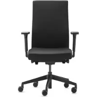 Trendoffice to-strike, Gepolsterter Sitz, Gepolsterte Rückenlehne, Schwarz, Schwarz, Stoff, Stoff