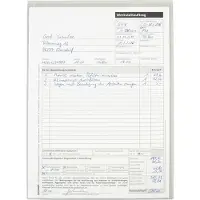 Eichner Auftragstasche "Light", ohne Schlüsselfach, B 230 x T 5 x H 330 mm, 10 Stück, hellgrau/transparent