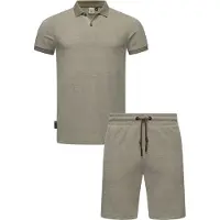 Ragwear Poloshirt "Set Porpi" 2 Stk. Modisches Herren Set aus Hemd und kurzer Hose