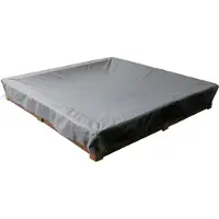 Mehr Garten Schutzhülle für Sandkasten | 122 x 122 x 20 cm | Oxford 600D gewebtes Polyester, Farbe: g
