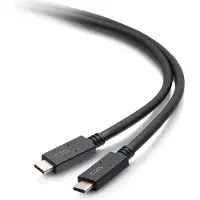 C2G 2-m-Kabel USB-C-Stecker- auf USB-C-Stecker (20 V 3 A) – USB 3.2 Gen 1 (5 Gbps), 2 m, USB C, USB C, USB 3.2 Gen 1 (3.1 Gen 1), 5 Gbit/s, Schwarz