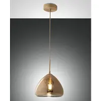 FABAS LUCE Pendelleuchte Glow E27 Ø250mm Messing
