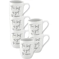 Villeroy & Boch Multipack Statement Becher mit Hkl. The best is yet to come - 6 Stück