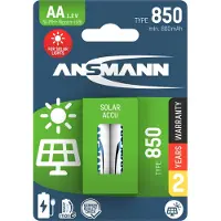 Ansmann 1312-0026, Wiederaufladbarer Akku, AA, Nickel-Metallhydrid (NiMH), 1,2 V, 2 Stück(e), 800 mAh