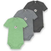 Normani 3er Set Baby Merino Body Kurzarm „Tauranga" - 9299
