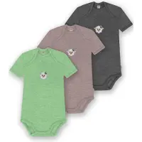 Normani 3er Set Baby Merino Body Kurzarm „Tauranga" - 9299