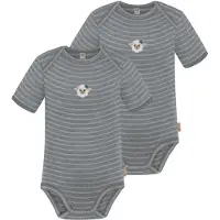 Normani 2er Set Baby Merino Body Kurzarm „Tauranga" - 9285