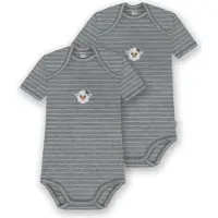 Normani 2er Set Baby Merino Body Kurzarm „Tauranga" - 9289