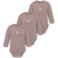 Normani 3er Pack Baby Merino Body Langarm „Auckland" - 9371