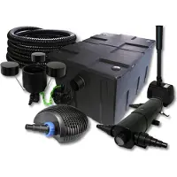 SunSun TeichFilter Set 60000l 24W UVC,40W Pumpe Schlauch Skimmer Springbrunnen