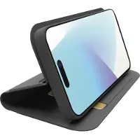 SBS Wallet Stand Case in PU für iPhone 16 Plus black