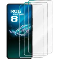 Cadorabo Display Schutzglas Folie für Asus ROG Phone 8 / 8 Pro 3er Pack