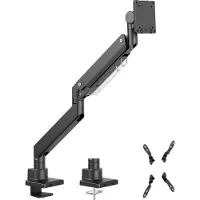 Wiltec Monitorhalterung Schreibtisch bis 26kg Monitorhalter VESA flach & gebogen