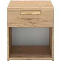 CALICOSY Nachttisch CYRUS in Dunkles Holz - (W) 43 x (H) 50 x (L) cm | Gr.: onesize