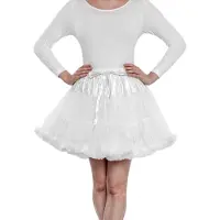 Metamorph Rüschen Tutu weiss - Karneval Faschingskostüm Rock