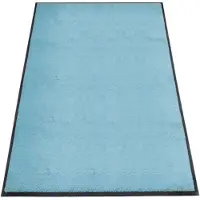 Miltex Schmutzfangmatte Eazycare Style, eckig, antistatisch, UV-beständig, waschbar, High-Twist-Nylon & Niltrilgummi, 1200 x 2000 mm, pastellblau