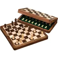 Philos -Schachkassette, Feld 32 mm, Königshöhe 60 mm, magnetisch