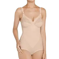 Triumph Miederbody "Formfit BS X" florale Spitze, runder Rückenausschnitt, tiefer V-Ausschnitt