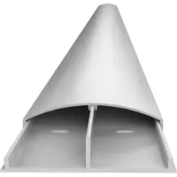 Multibrackets Kabelkanal 75x1600, Aluminium, silber