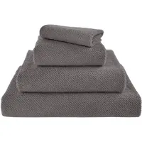 Abyss & Habidecor Badetuch Twill Gris (100 x 150 cm)