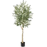 Coast Künstlicher Olivenbaum - 182 cm - 1296 Blätter - Zementtopf