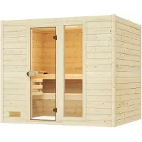 Weka Massivholzsauna VALIDA 4 GTF, S 9.0 x B x T x H x 239 x 189 x 204
