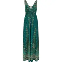 Apricot Maxikleid "Paisley-Maxikleid" mit Taillenband