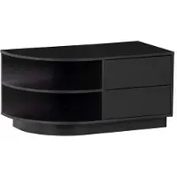 Woood finca tv-möbel rond links 78 cm holz tiefschwarz