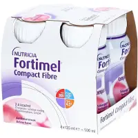Danone Deutschland GmbH Fortimel Compact Fibre Trinknahrung Erdbeere 4X125 ml