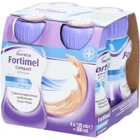 Nestle Fortimel Compact 2.4 kcal/ml Trinknahrung Cappuccino 4X125 ml