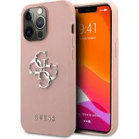 GUESS Apple iPhone 13 Pro Hülle - Kunststoff - - Backcover/Hard Case - Rosa