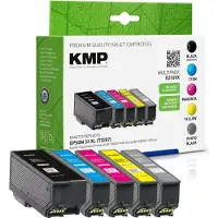 KMP 1633,4055, Hohe (XL-) Ausbeute, Foto schwarz, Tinte auf Farbstoffbasis, 25 ml, 36 ml, 530 Seiten