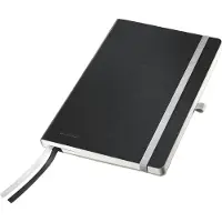 Leitz Style Notebook A5 ruled with softcover Black metallic