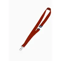 Durable Textilband , für Ausweishalter/Namensschilder, Karabinerhaken, Sicherheitsverschluss, L 440 x B 20 mm, Textil, rot, 10 Stück
