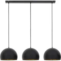 Light & Living - Hängeleuchte Jaicey - Schwarz - 120x33x25cm - 3L Hängelampe - Esstischlampe - Wohnzimmerlampe - Schlafzimmerlampe - Wohnzimmer