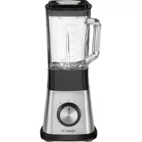 Bomann UM 1374 CB Universalmixer, 4-fach Edelstahlmesser mit „Piranha“-Schliff, 650 Watt-Motor, Ice Crush-Funktion, Edelstahlgehäuse, 6 Stufen, silber