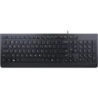 Lenovo Essential, Volle Größe (100%), Kabelgebunden, USB, Membran Key Switch, QWERTY, Schwarz