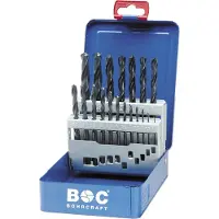 Bohrcraft Spiralbohrer-Kassette DIN338RN HSS ø 1-10 mm 19-teilig