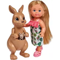 Simba Toys Kangaroo, Mini-Puppe, Weiblich, 3 Jahr(e), 72 g, Mehrfarbig